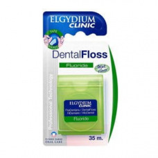 ELGYDIUM Dental Floss Fluoride nić dentystyczna z fluorem 35m (zielona)