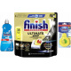 FINISH ULTIMATE PLUS 18 SZT LEMON + Nabłyszczacz + Odświeżacz SUPER ZESTAW