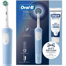 Szczoteczka elektryczna Braun Oral-B Vitality PRO Protect X Clean niebieska + pasta