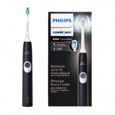 Szczoteczka soniczna Philips 4300 Protective Clean HX6800/63 czarna + 4 końcówki gratis.