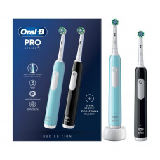 Zestaw szczoteczek Braun Oral-B PRO Series 1 Duo Edition w kolorze czarnym i morskim