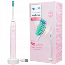 Szczoteczka Soniczna Philips 2100 HX3651/11 różowa + 4 końcówki gratis