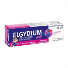 ELGYDIUM Kids pasta dla dzieci o smaku malinowo-truskawkowym  3-6 lat50ml