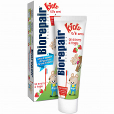 Biorepair Kids - pasta dla dzieci od 0 do 6 lat bez fluoru z wyciągiem z poziomki 50ml