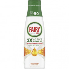 Fairy Platinum Anti-Odore Żel do Zmywarek 50myć 1l Świeża Cytryna