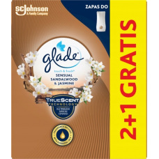 GLADE DRZEWO SANDAŁOWE JAŚMIN 3x 10ml Odświeżacz Powietrza Wkład Zapas