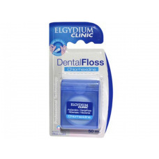 ELGYDIUM Dental Floss Chlorhexidine nić dentystyczna nasączona CHX 50m (niebieska)