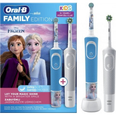 Zestaw szczoteczek Braun Oral-B Vitality 100 White + Frozen II Family Pack